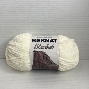 Yarnspirations Bernat Blanket Yarn 5.3 oz Approx 108 yds Vintage White Cream